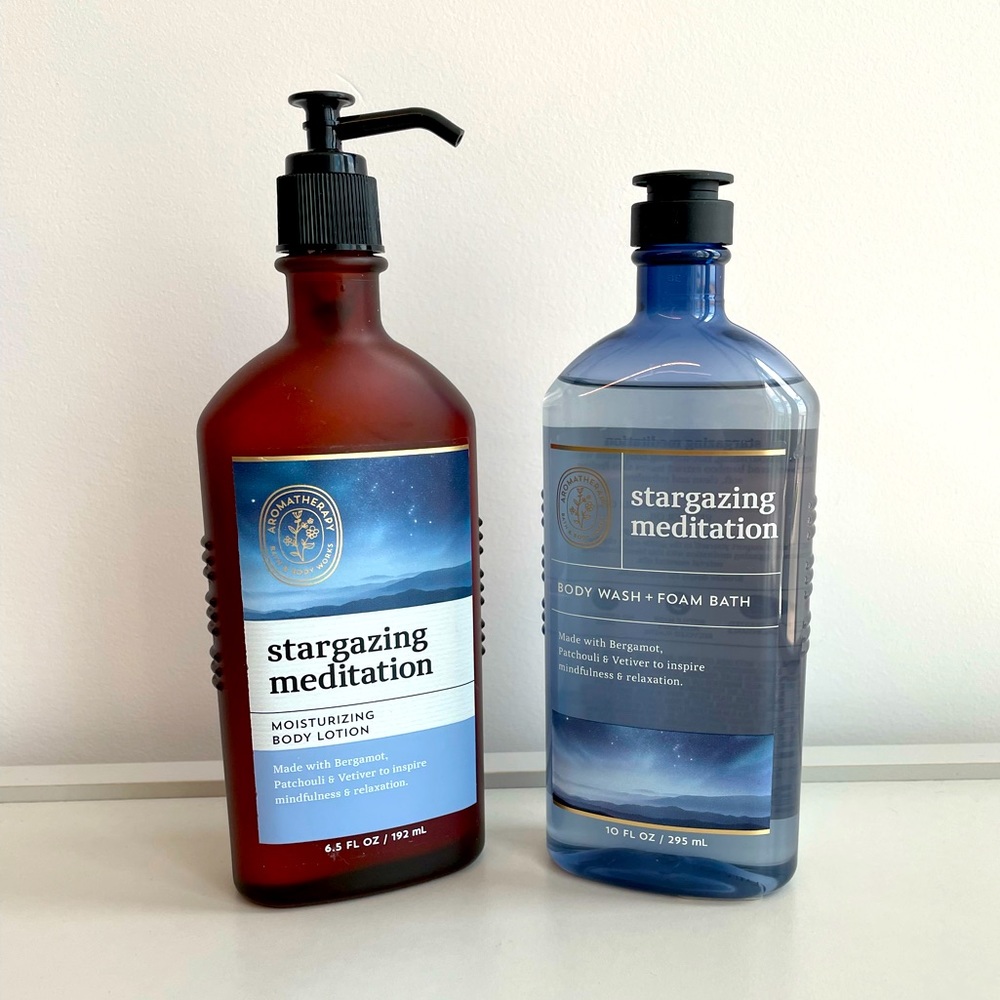 New! Bath & Body Works Stargazing Meditation Lotion and Body Wash!